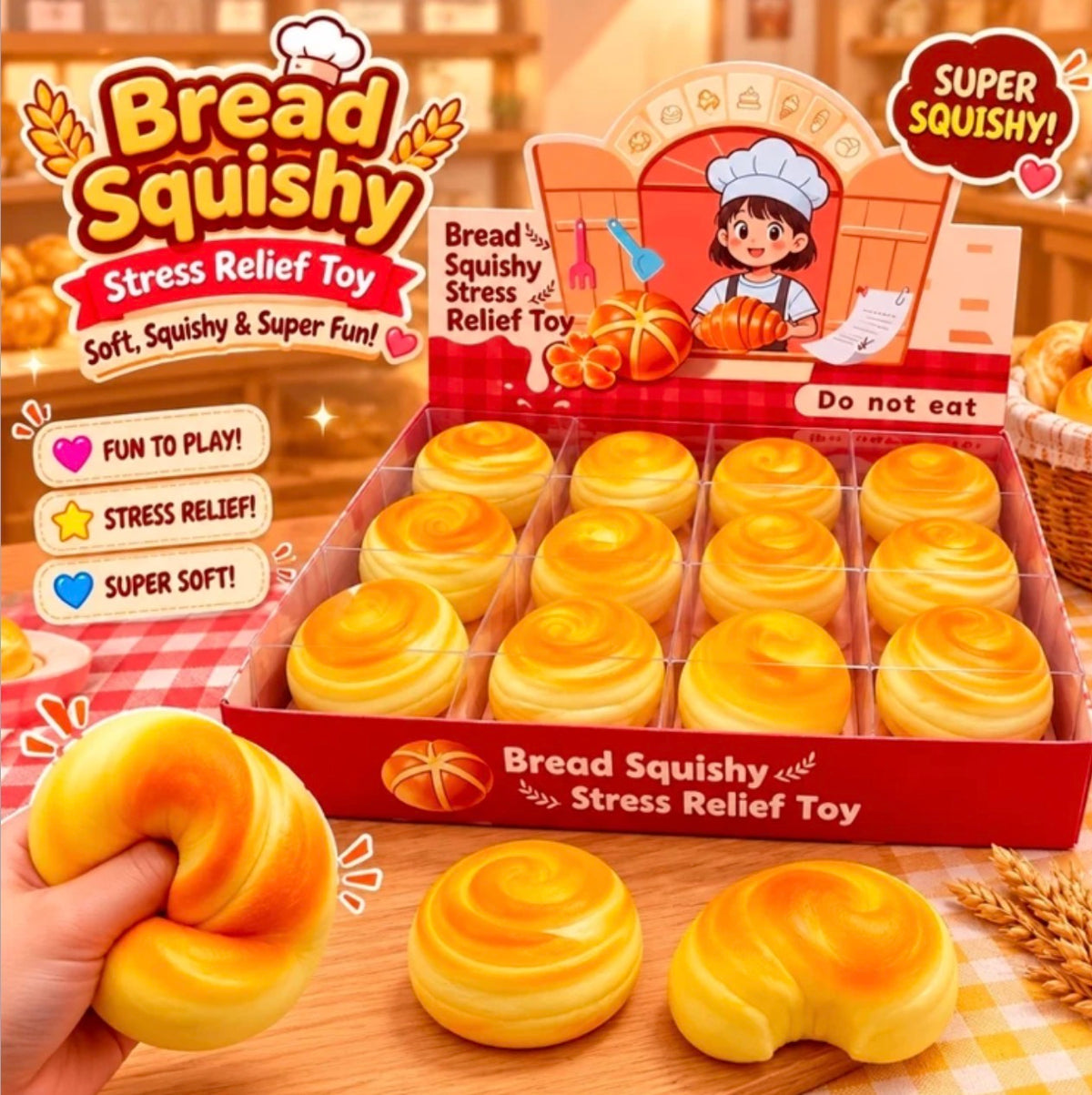 Cinnamon roll slow rise squishy